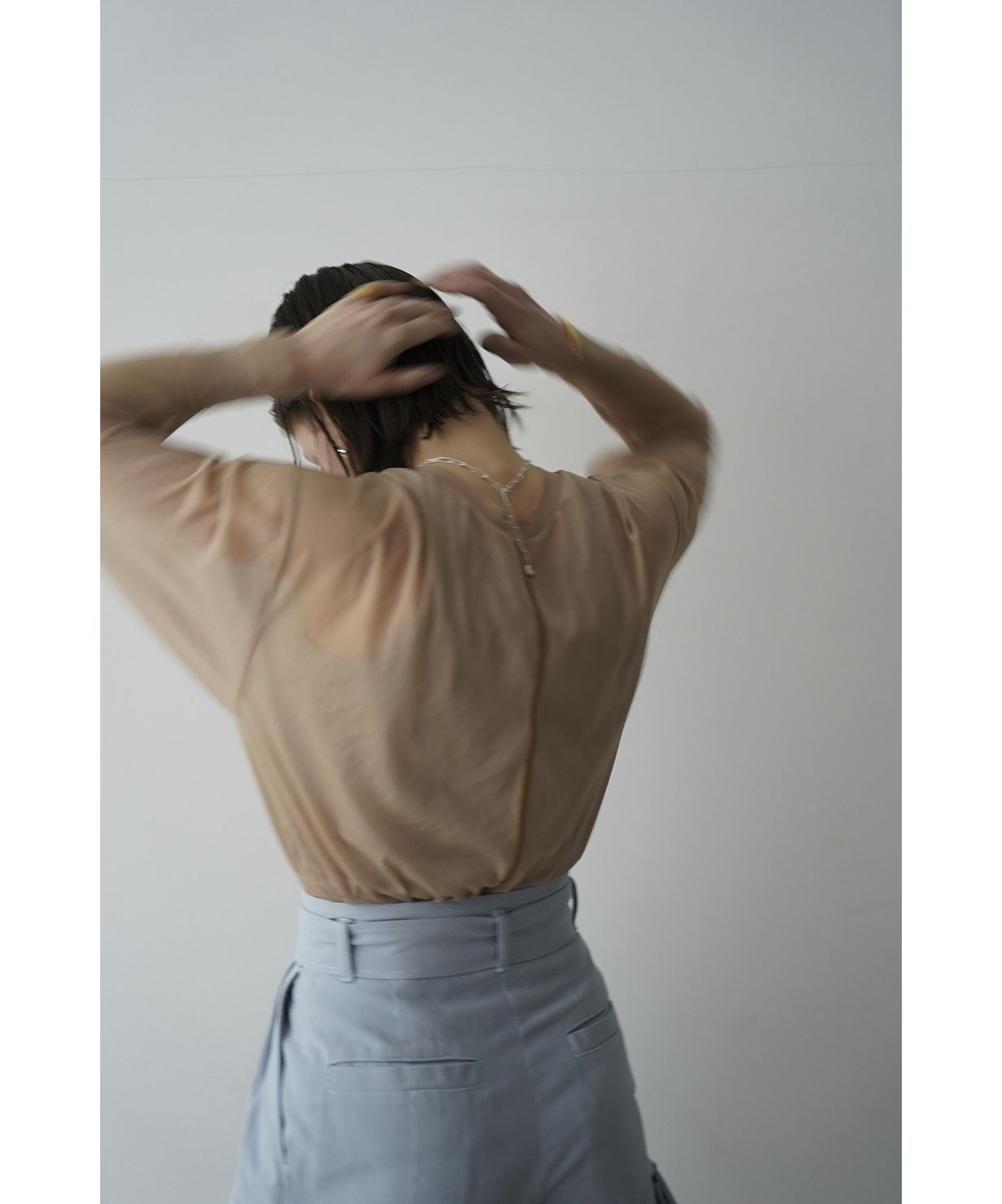 セール】W FACE CENTER LINE SHEER CARDIGAN(505256601