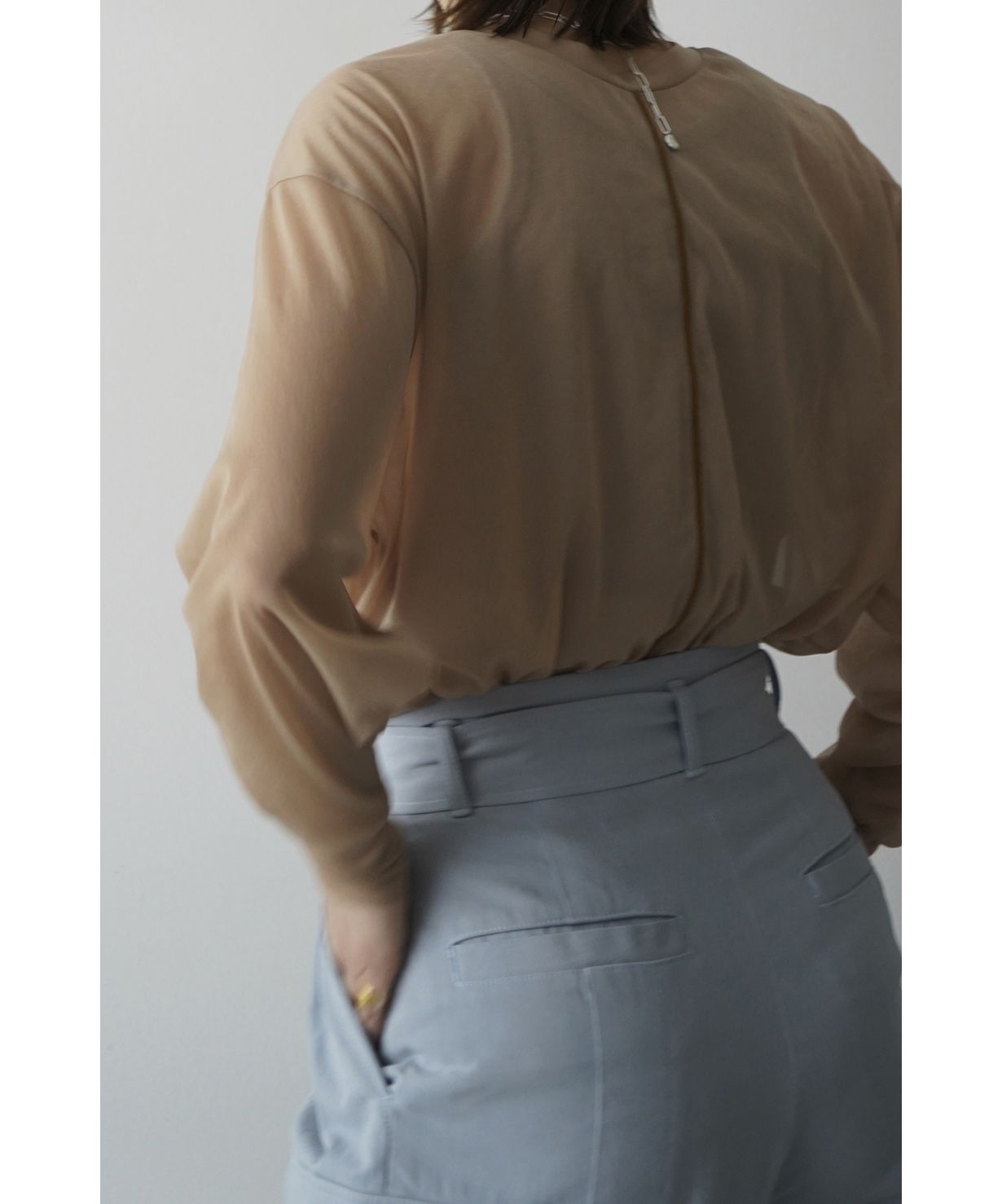 セール】W FACE CENTER LINE SHEER CARDIGAN(505256601