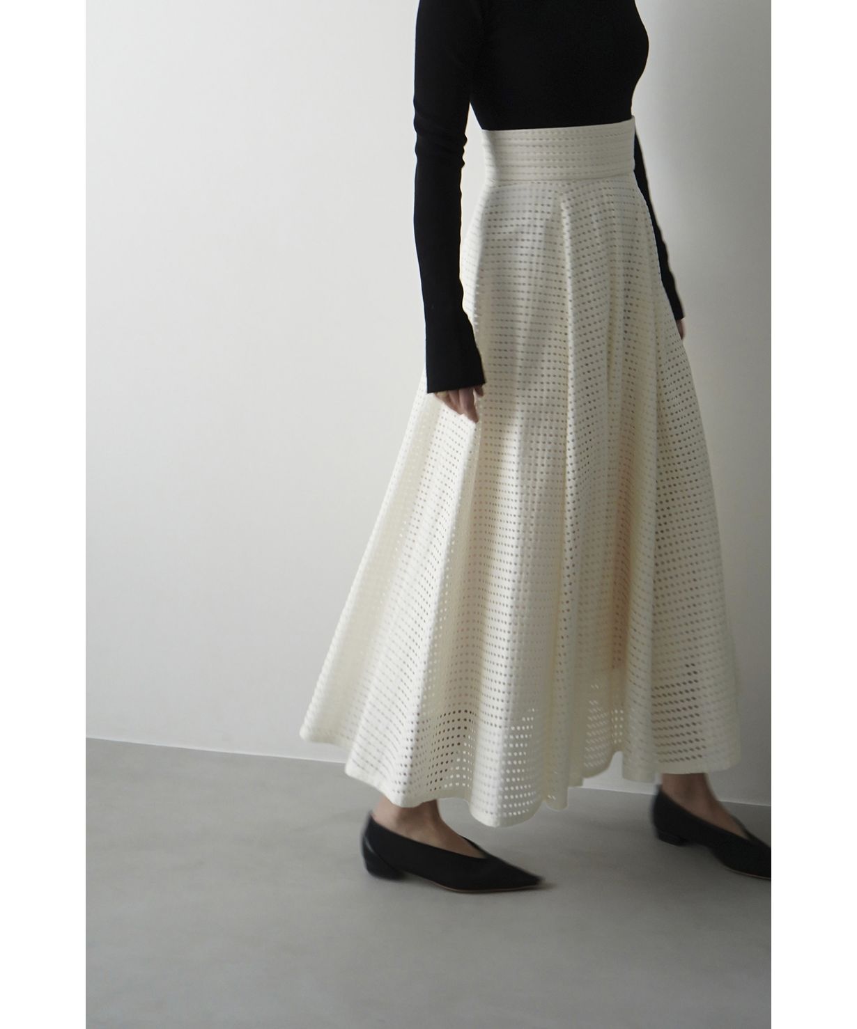 セール 30%OFF】【セットアップ対応商品】DOT MESH SKIRT