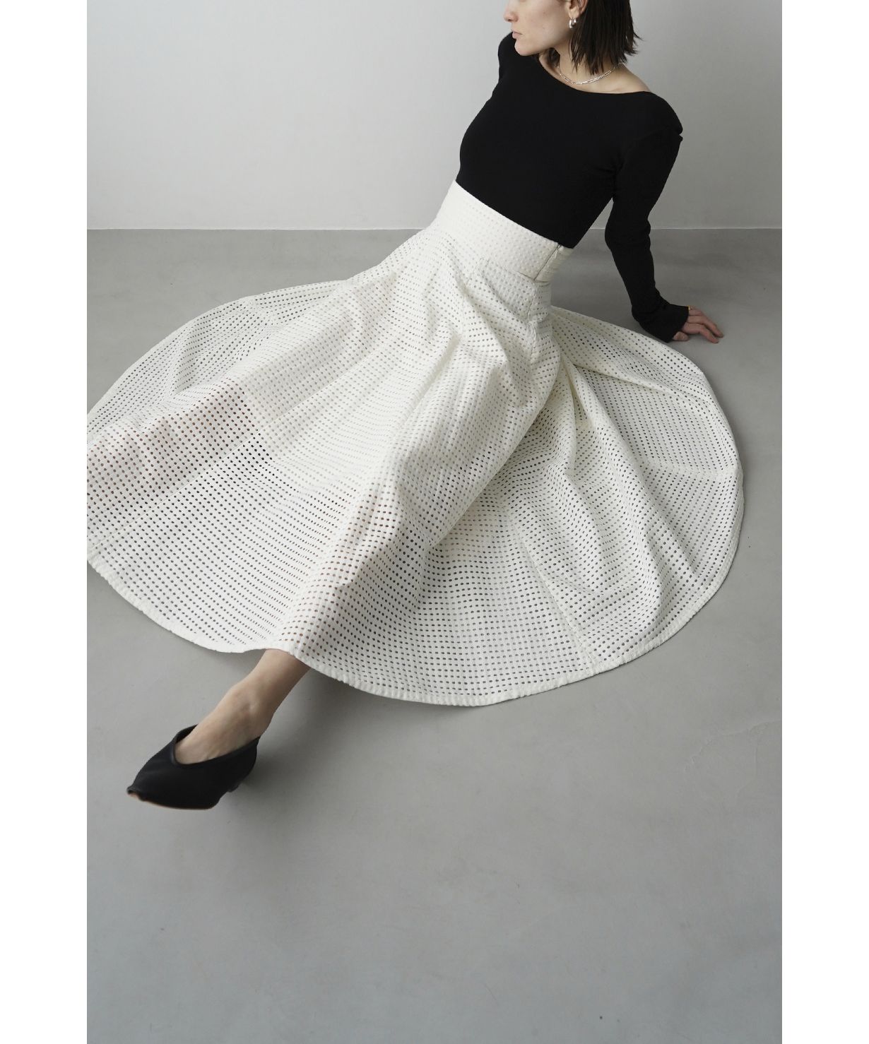 セール 30%OFF】【セットアップ対応商品】DOT MESH SKIRT セール 30%OFF】【セットアップ対応商品】DOT MESH SKIRT