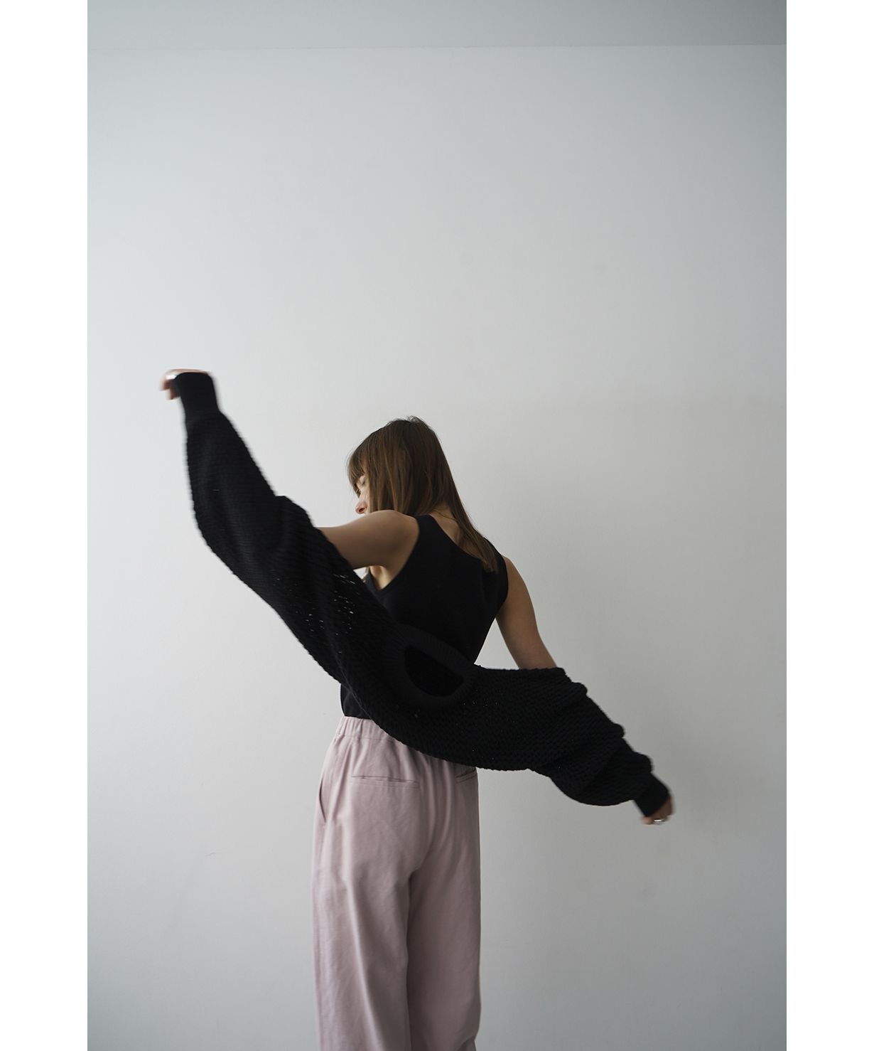 BOLERO SET UP MESH KNIT TOPS クラネ clane