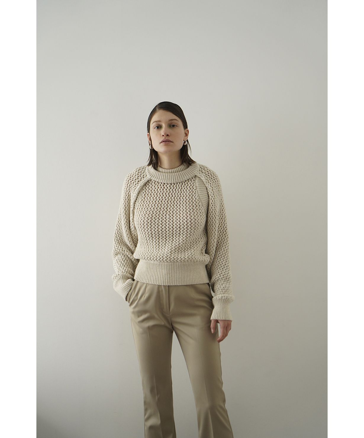 CLANE / クラネ BOLERO SET UP MESH KNIT TOPSファンの服飾品販売レディース