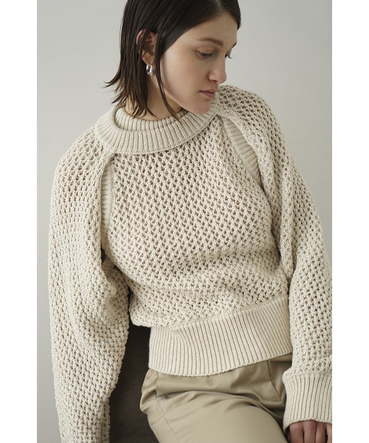 CLANE / クラネ BOLERO SET UP MESH KNIT TOPSファンの服飾品販売レディース