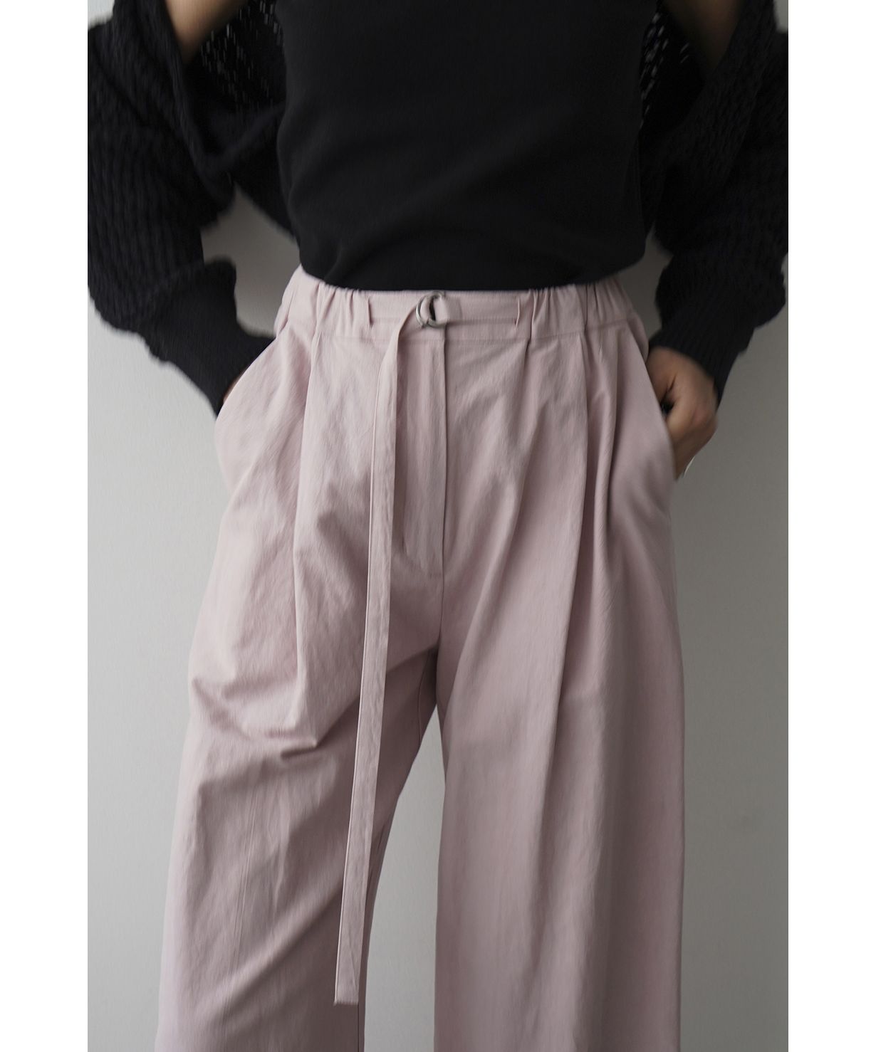 セール 30%OFF】BELTED LOOSE STRAIGHT PANTS(505256616 セール 30%OFF】BELTED LOOSE STRAIGHT PANTS(505256616