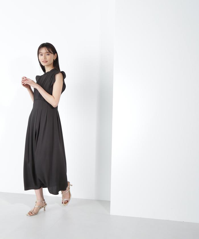 セール 30%OFF】サテンコードパイピングワンピース(505274607