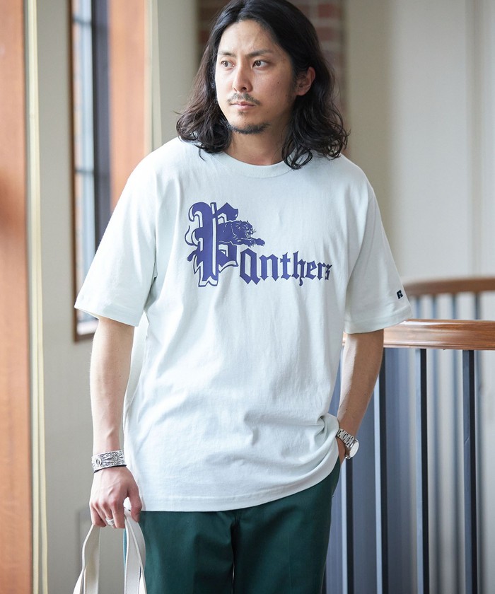 セール】*【SHIPS別注】RUSSELL ATHLETIC: OLD ENGLISH プリント