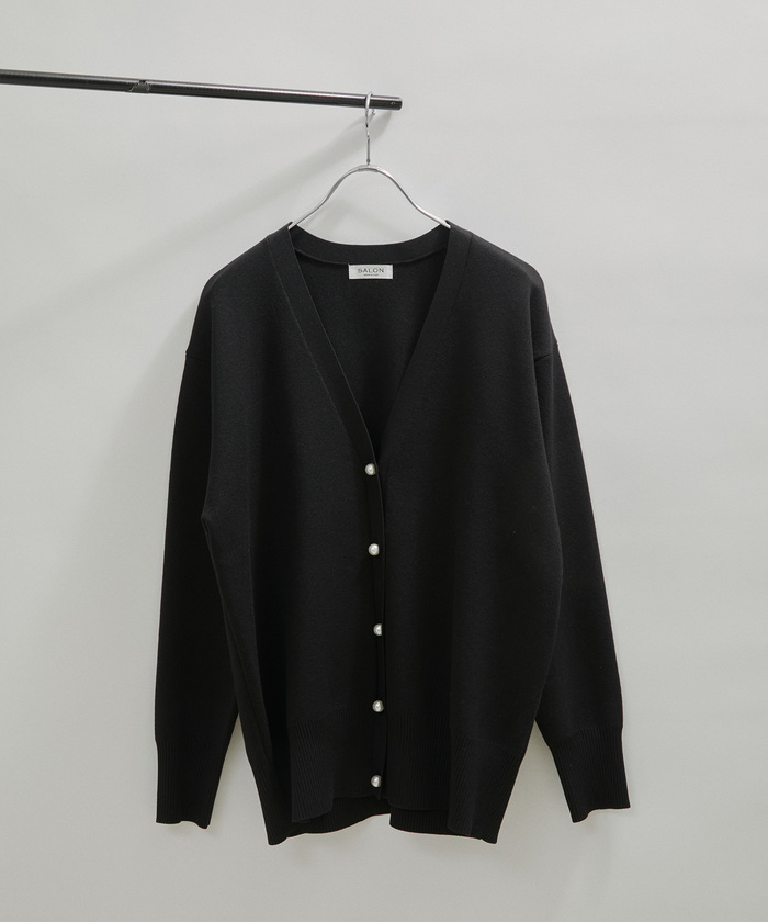 セール】【WEB・一部直営店舗限定】パールカーディガン / V セール】【WEB・一部直営店舗限定】パールカーディガン / V