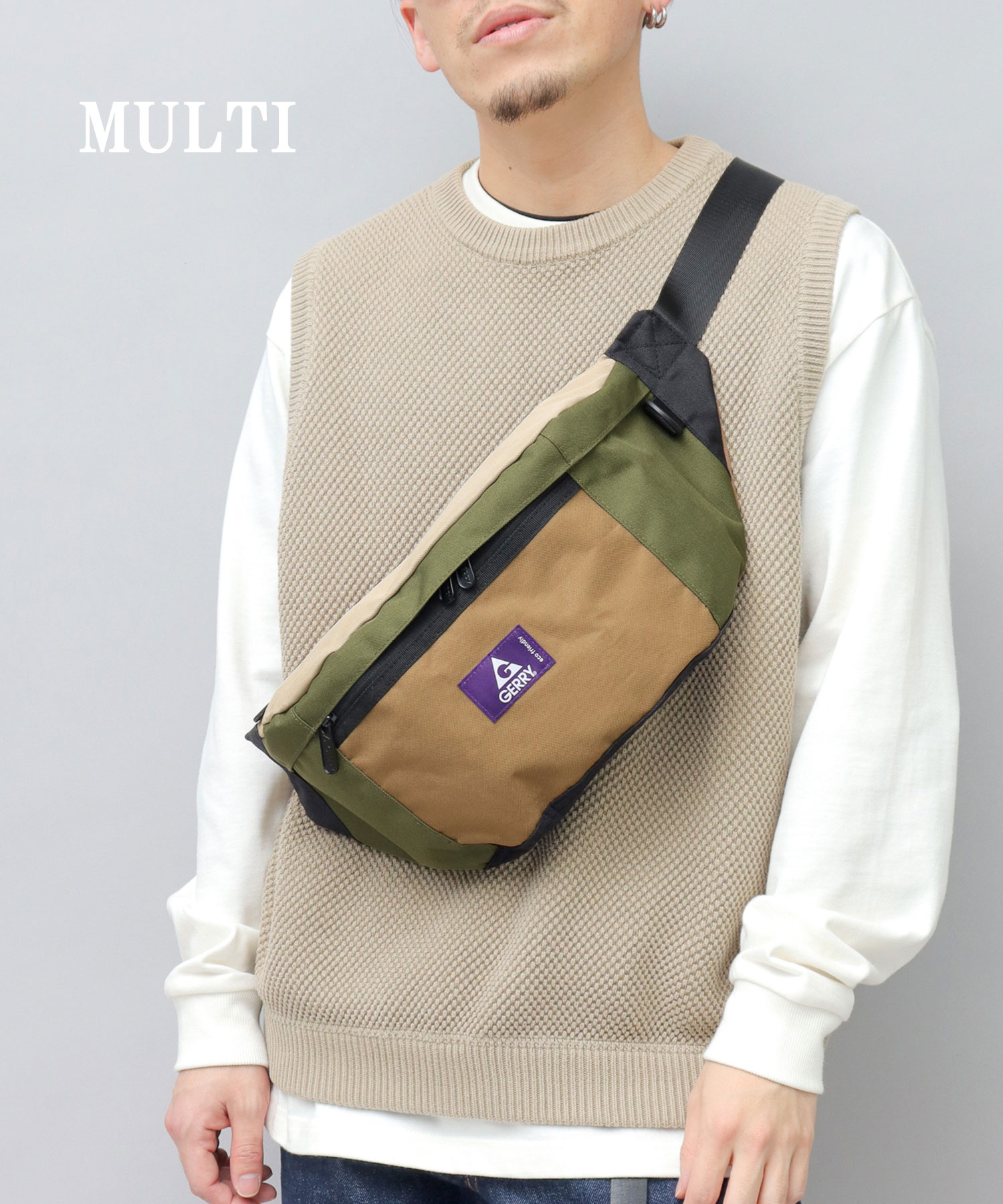 ジレ GILET リメイクウエストポーチ ウエストバッグ GILET ジレ リメイクウエストバック ルイヴィトン【最終値下げ