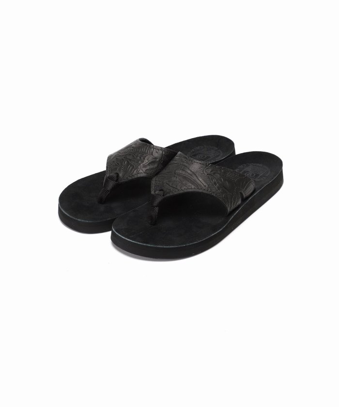 THE SANDALMAN×JOURNAL STANDARD】別注 FLORAL×SUEDE ハナオサンダル