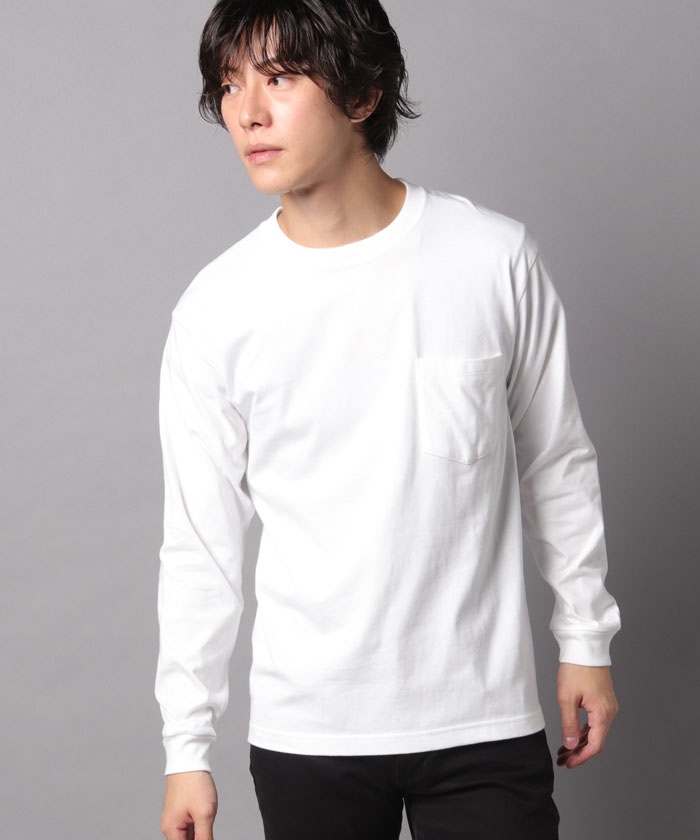 HANES】BEEFY ビーフィー H5196 コットン100% ロング スリーブ Tシャツ