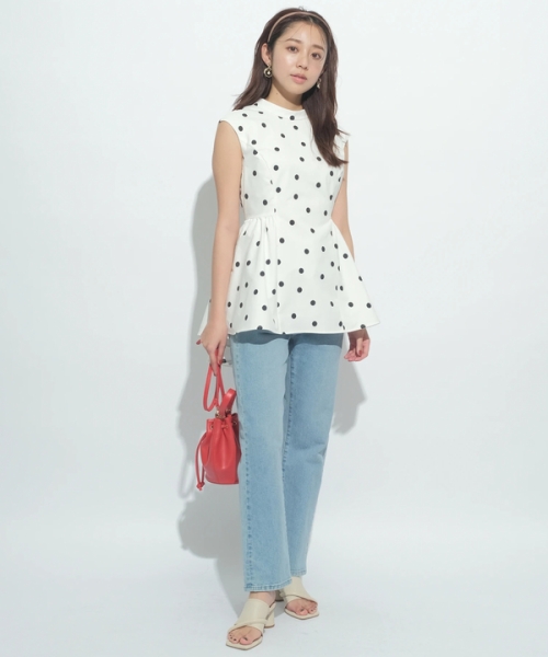 ❇️【美品】❇️JUSGLITTY⭐Aラインブラウス⭐Mサイズ 相当