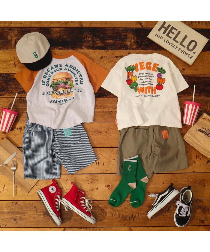 セール】レトロバーガー半袖Tシャツ(505033640) | ブリーズ
