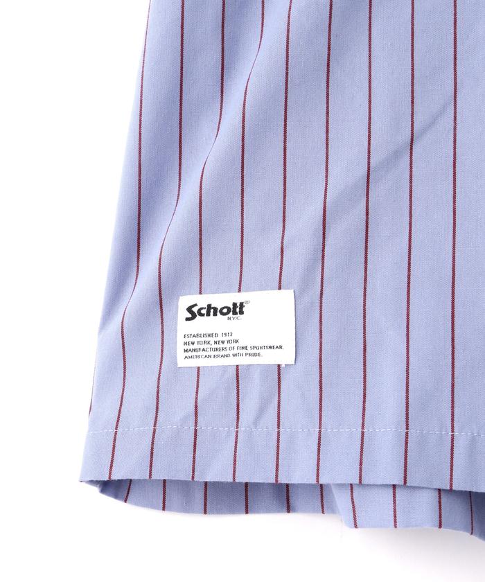 Schott Bros. Perfecto ワークシャツ L 黒 ストライプ Schott Bros. Perfecto ワークシャツ L 黒 ストライプ メンズ