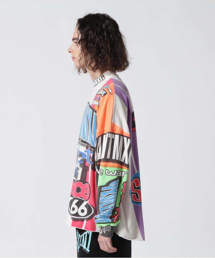 SAINT MICHAEL/セント マイケル/LS TEE/MOTOCLOSS/WHT(505277005 SAINT MICHAEL/セント マイケル/LS TEE/MOTOCLOSS/WHT(505277005