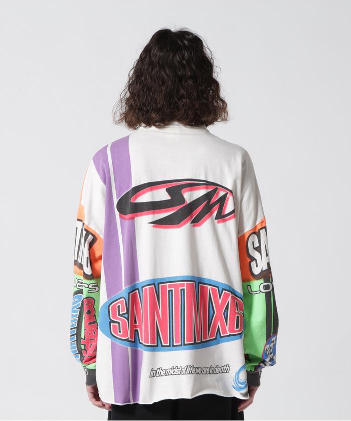 SAINT MICHAEL/セント マイケル/LS TEE/MOTOCLOSS/WHT(505277005