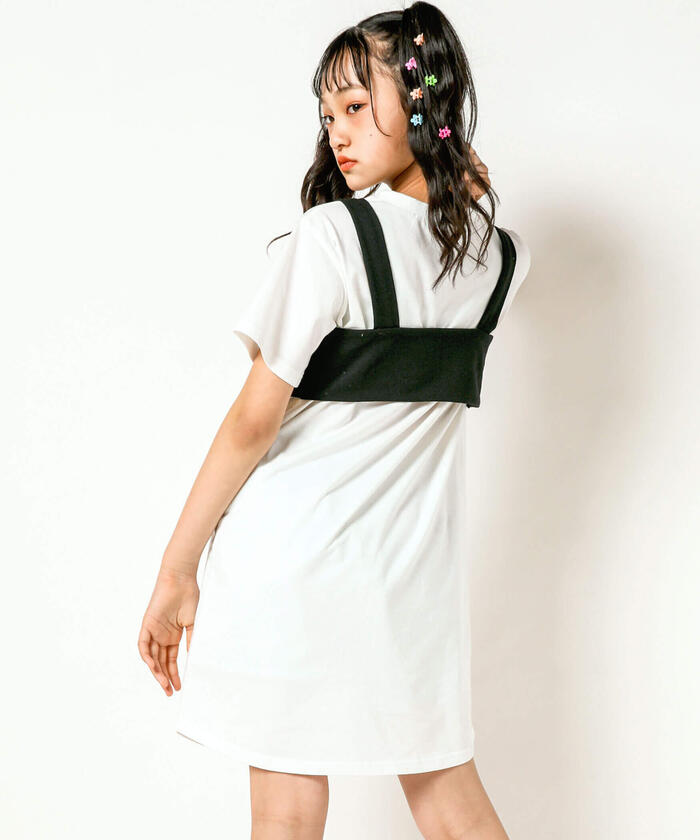 クーポン】【セール 50%OFF】ビスチェ付きワンピース(130~160cm