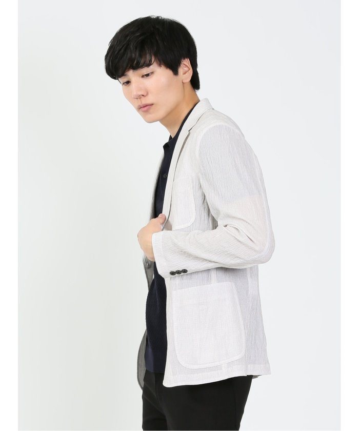 タカキュー TAKA-Q TechLinen スリムフィット 2ボタンジャケット