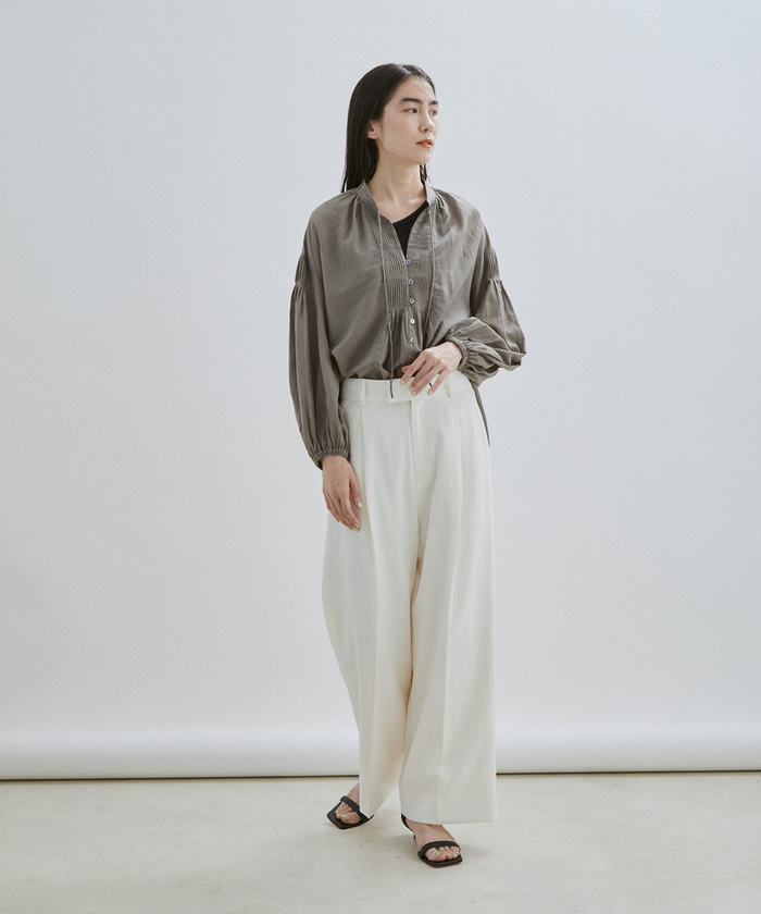 セール 50%OFF】【洗える】コットンボイルハンドタック