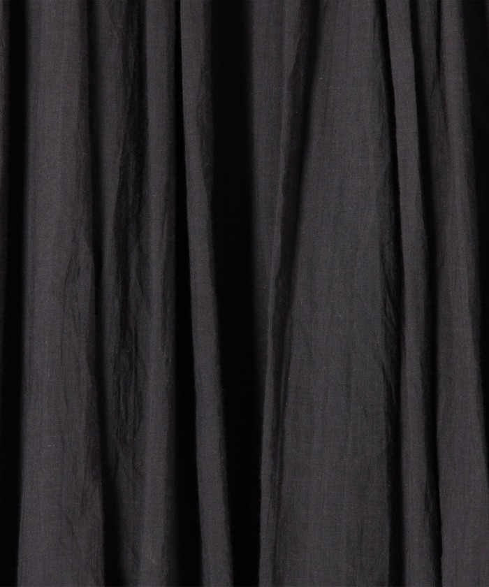 GALERIE VIE インドコットン ギャザーワンピース　Black インドコットン ギャザーワンピース | GALERIE VIE (Women
