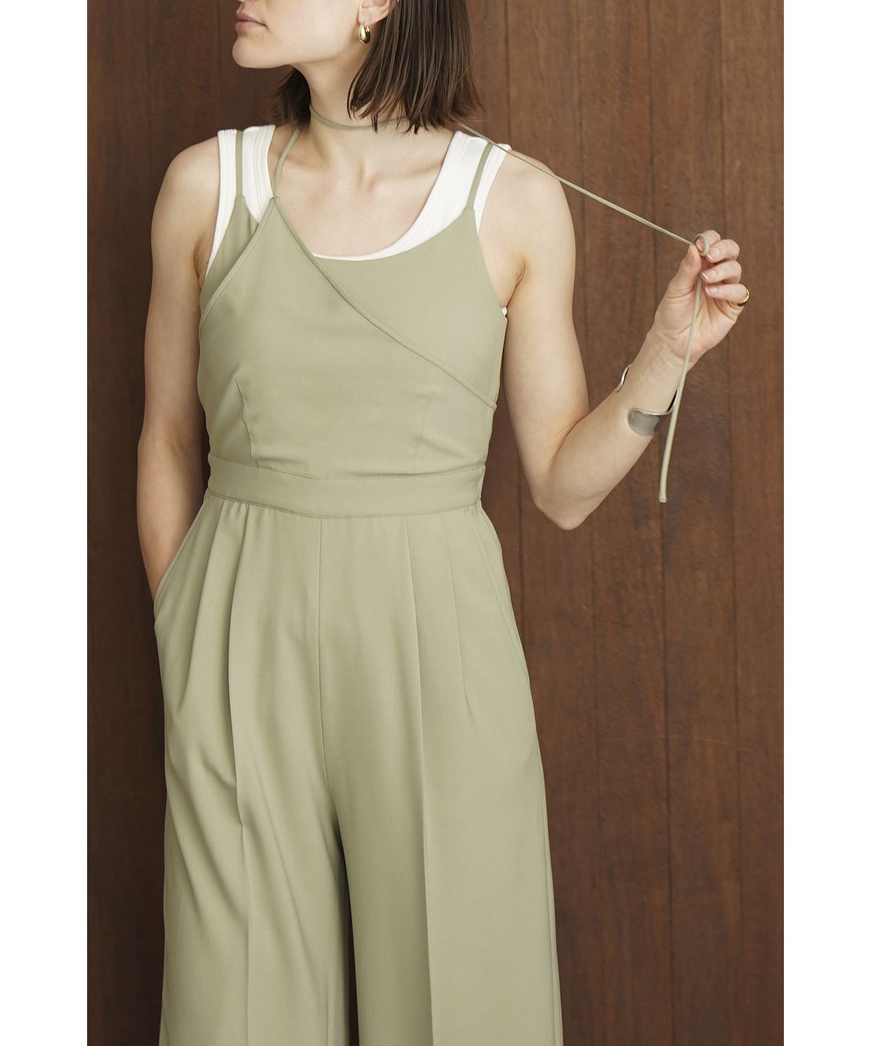 サロペット・オーバーオール・オールインワン LAYERED CAMISOLE ALL IN ONE CLANE - レイヤード キャミソール オールインワン - LAYERED