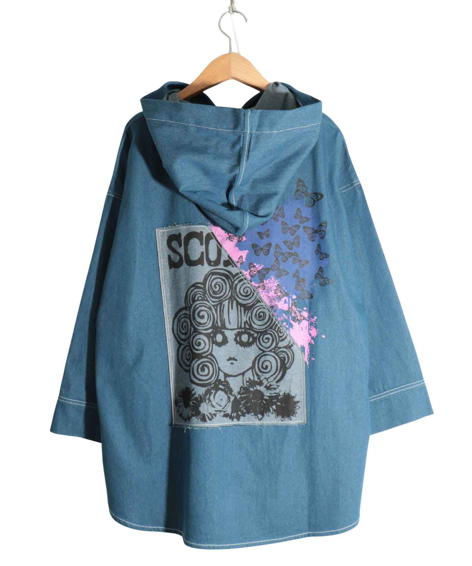 クーポン】【セール 50%OFF】スカラーちゃん×蝶柄アップリケ