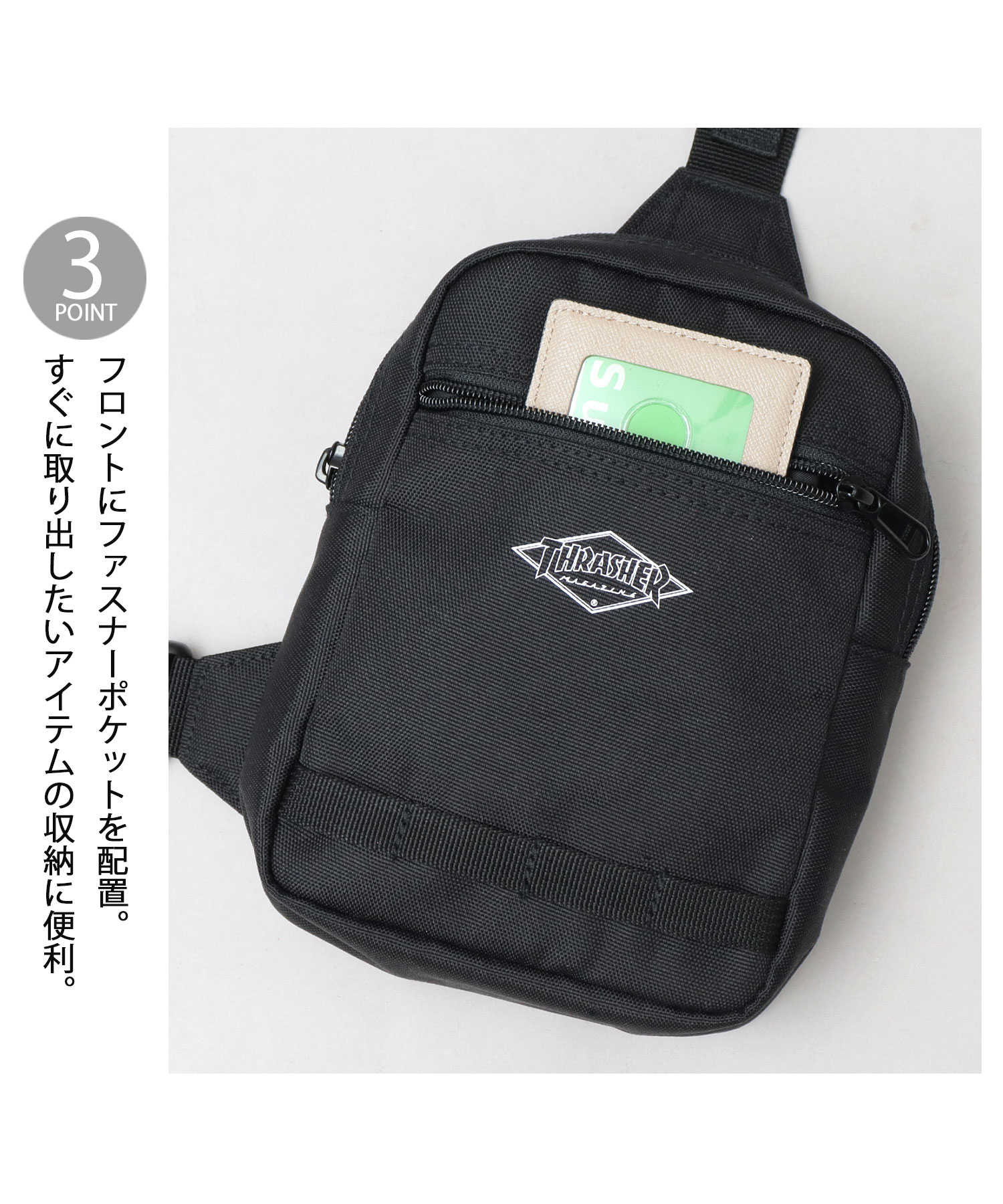 ショルダーバッグ・ポシェット 25SS Drop Small Shoulder Bag ストリート 撥水加工 ポリエステル ミニボデイバッグ / 縦型
