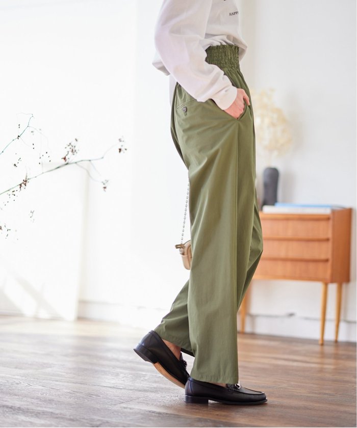 追加》ナイロンストレッチワイドパンツ（その他パンツ