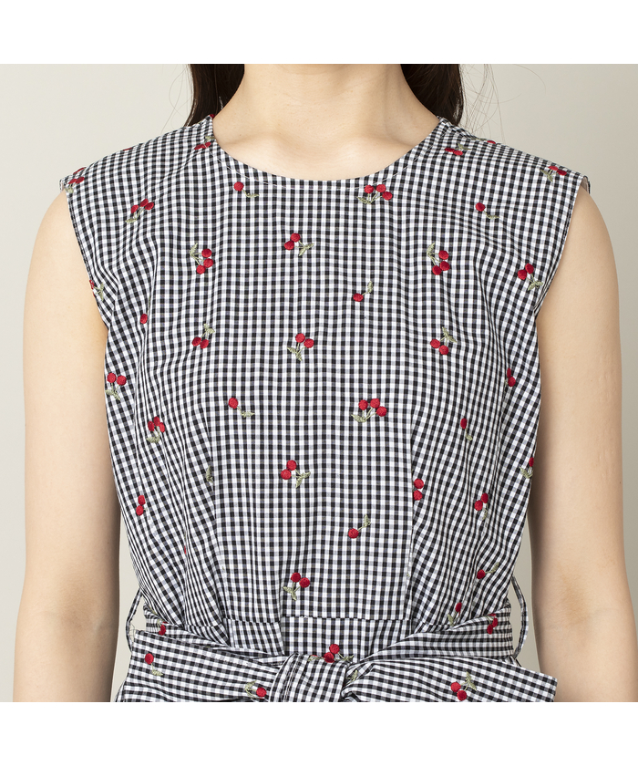 セール 50%OFF】チェリー刺繍ワンピース(505284796) | ローズ