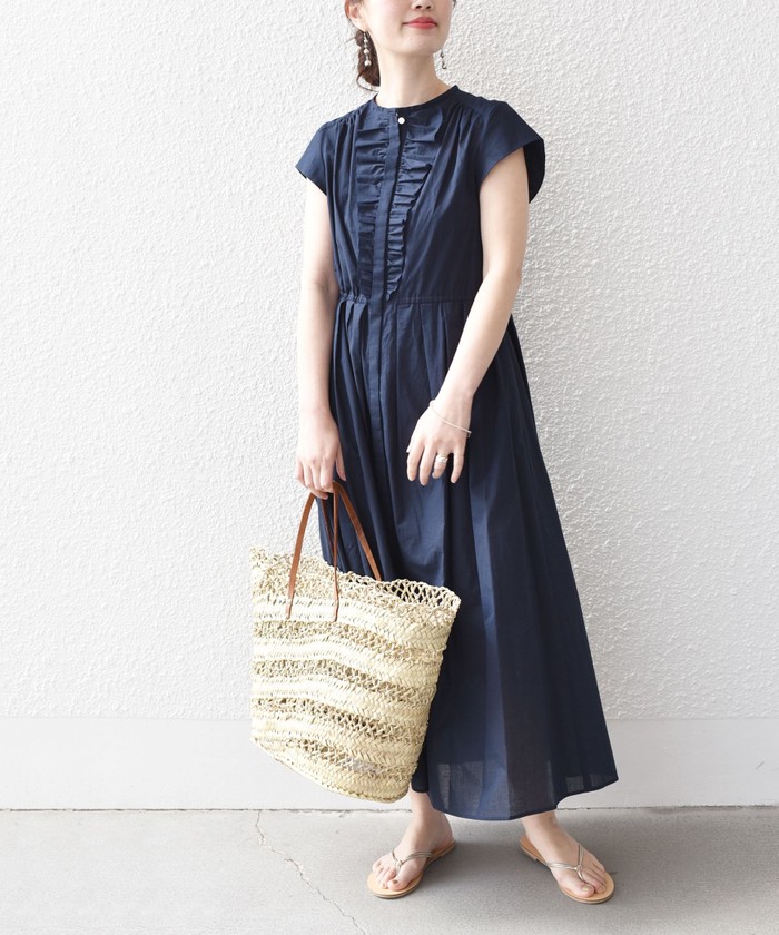 セール 30%OFF】*〈手洗い可能〉60ボイルローン フロント フリル