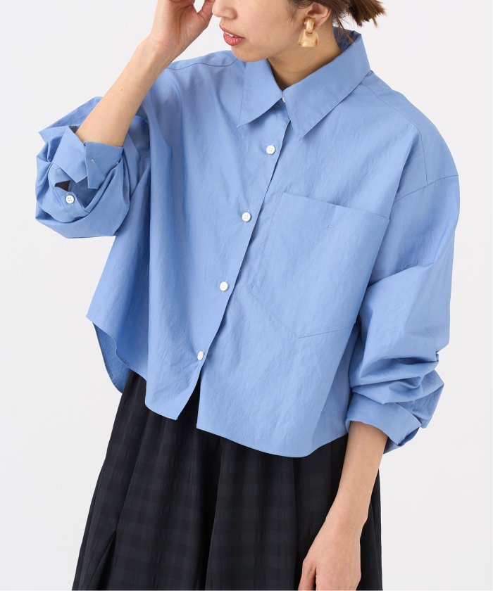 Organic cotton クロップドシャツ(505286705) | イエナ(IENA) - d fashion