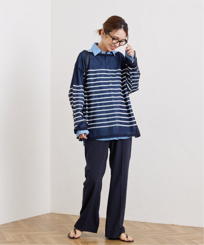 メイルオーダー FRAMeWORK PLダブルクロススリットパンツ i9tmg.com.br