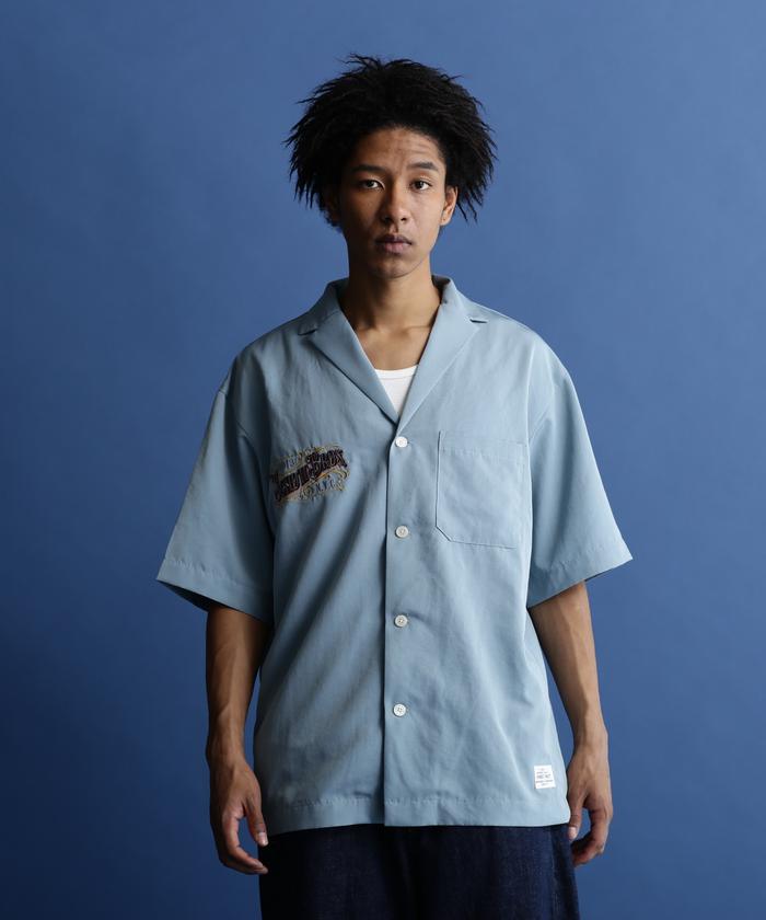セール】EMB. TC SHIRT BARBER/刺繍シャツ 