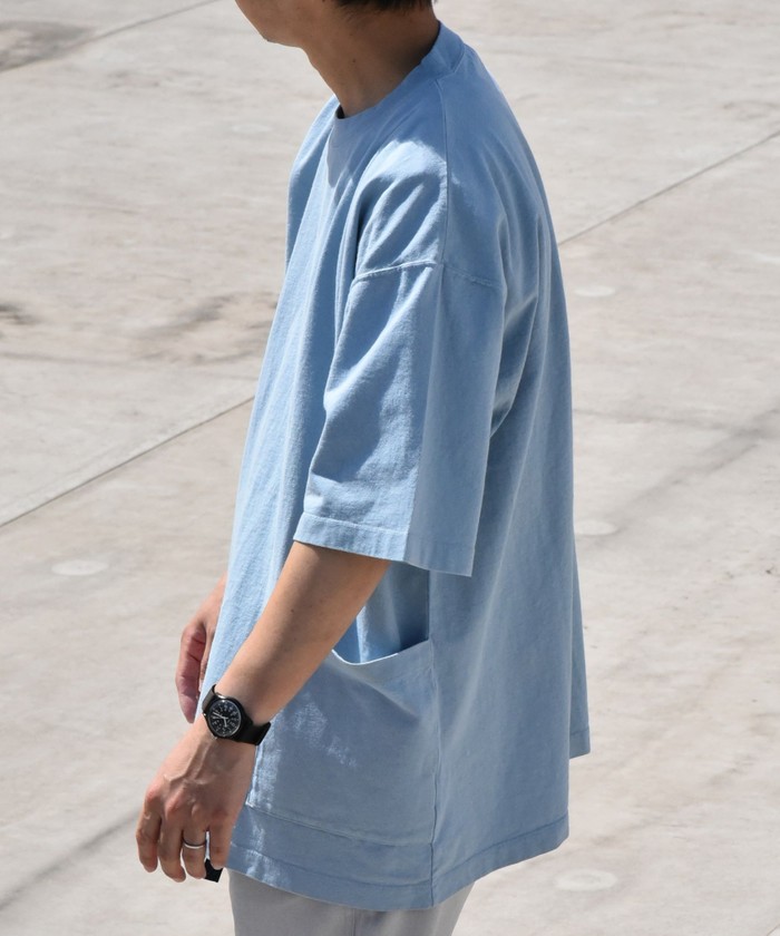  Jeans PREP EXPLORER オーバーサイズ Tシャツ 送関込 ダブルヤーンドローストリングオーバーサイズ半袖Tシャツ