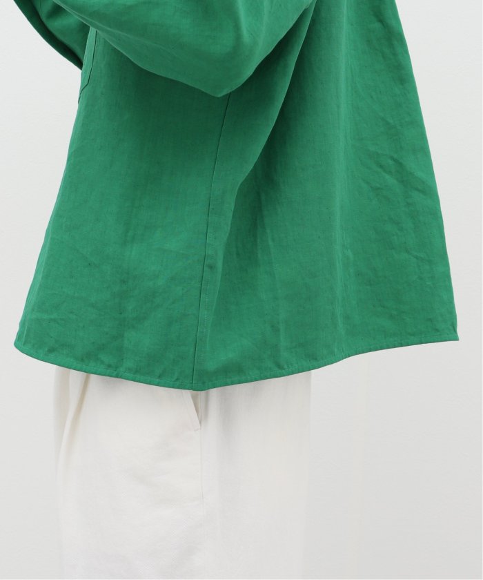 セール】【WARDER / ワーダー】HIGH DENISITY LINEN CROPPED BD SH