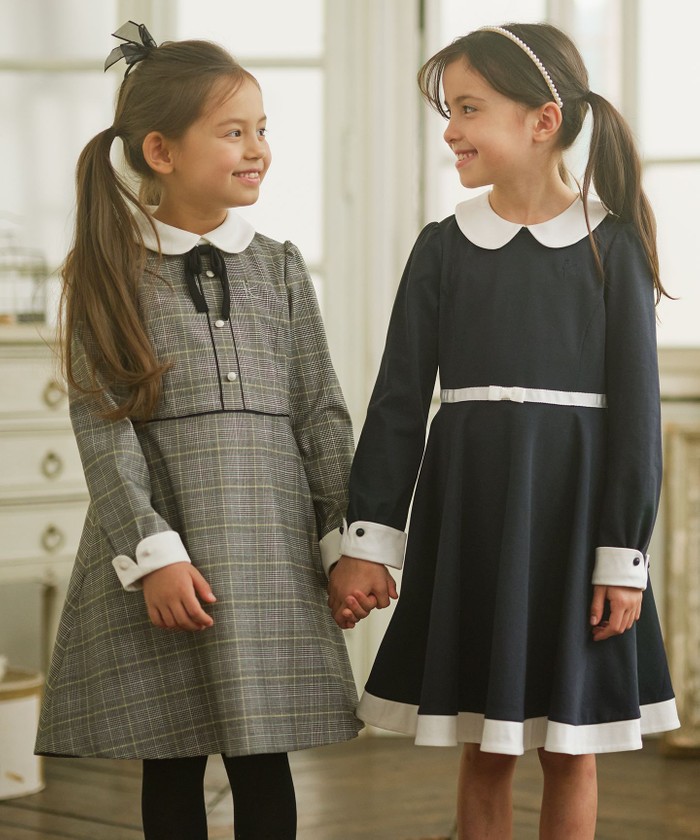 110-140cm】グレンチェック ワンピース(505289127) | 組曲KIDS 110-140cm】グレンチェック ワンピース(505289127) | 組曲KIDS