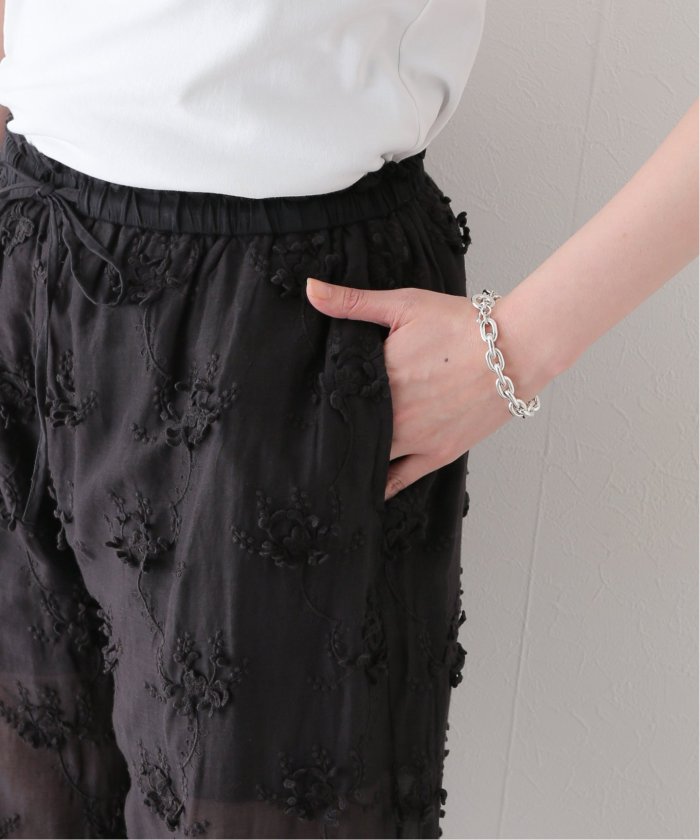 crinkle crinkle crinkle】3D embroidery easy パンツ(505289442 crinkle crinkle crinkle】3D embroidery easy パンツ(505289442