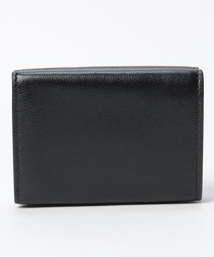 MARNI 黒 三つ折り財布 ブラック レザー製三つ折りウォレット | Marni