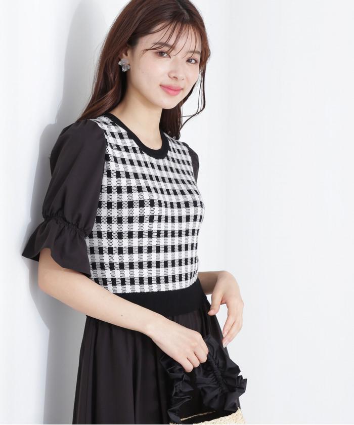 セール 30%OFF】ギンガムドッキングワンピース(505290126