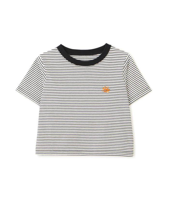 セール 20%OFF】ワンポイント刺繍ボーダーチビTシャツ(505290136