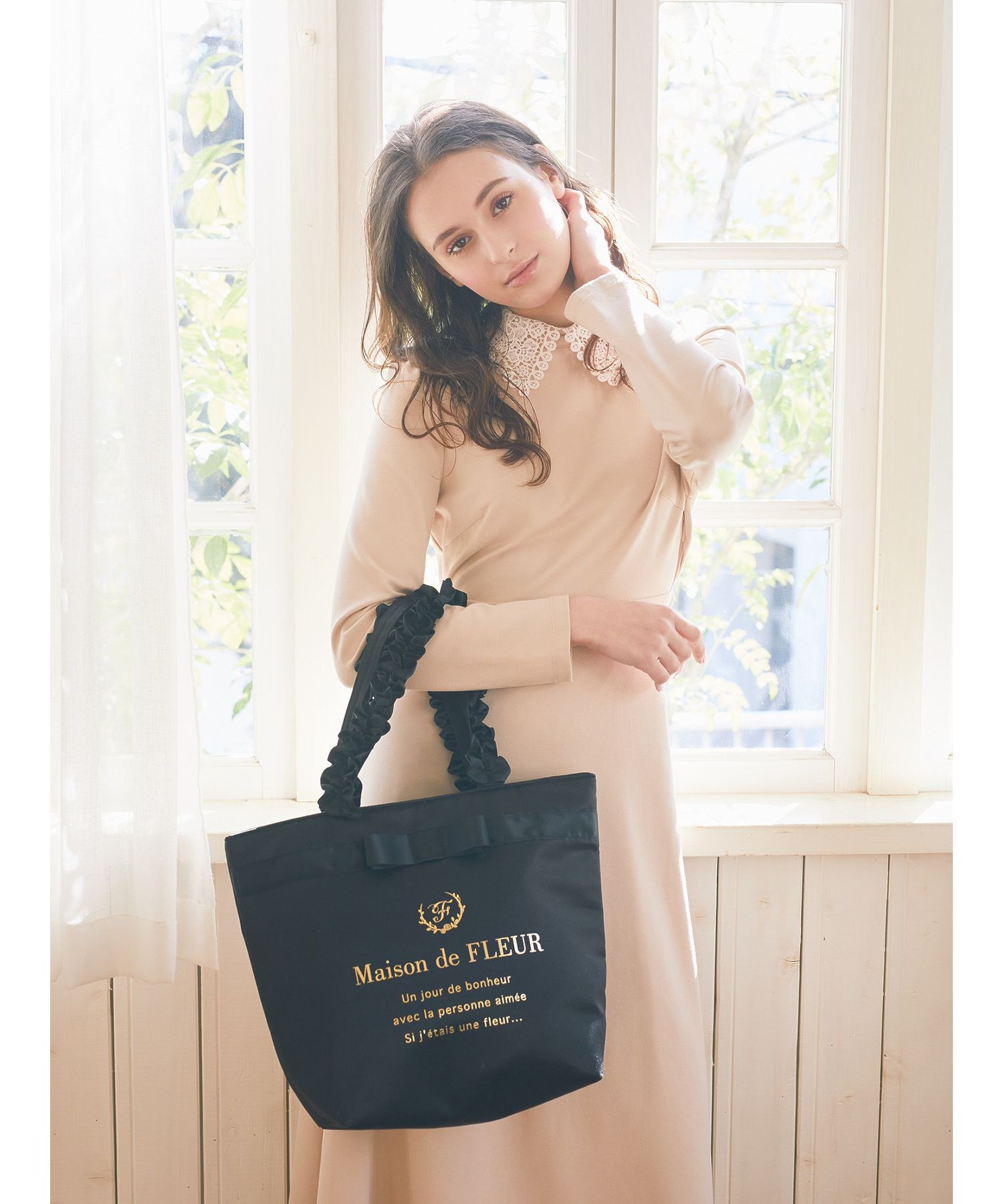 Maison de Fleurs メゾンドフルール　トートバッグ メゾン ド フルール Maison de FLEUR EC限定 キャンバススクエア