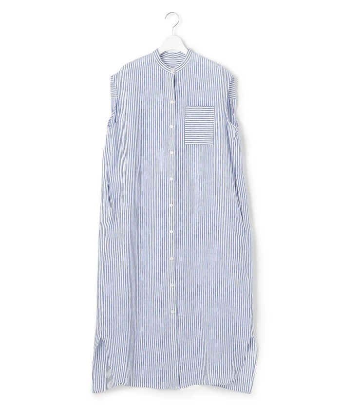セール 40%OFF】【洗える】LIBECO ノースリーブ シャツ
