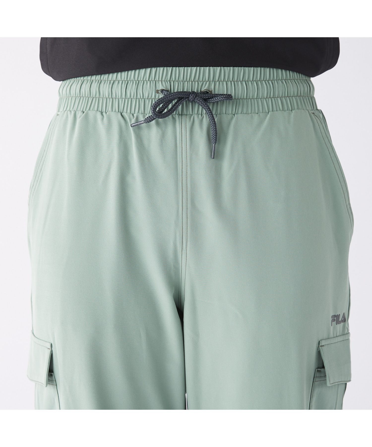 68349　フィラ　パンツ　緑チェック　Ｍ フィラ FILA 【フィラ】スタンダード ジャージパンツ|FILA