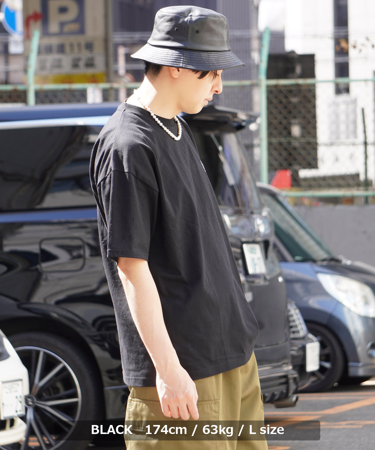 ☆ .o リンク（白 - 半袖シャツ1枚 + ショートパンツ1枚）PXG 半袖】形態安定シャツ 幾何学柄白ドビー｜衿内パイピング｜Ogita