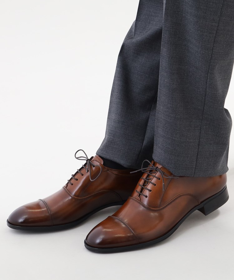 極美品【TAKEO KIKUCHI】ビジネスシューズ 26 ストレートチップ Made in JAPAN】ストレートチップ ドレスシューズ （ビジネス