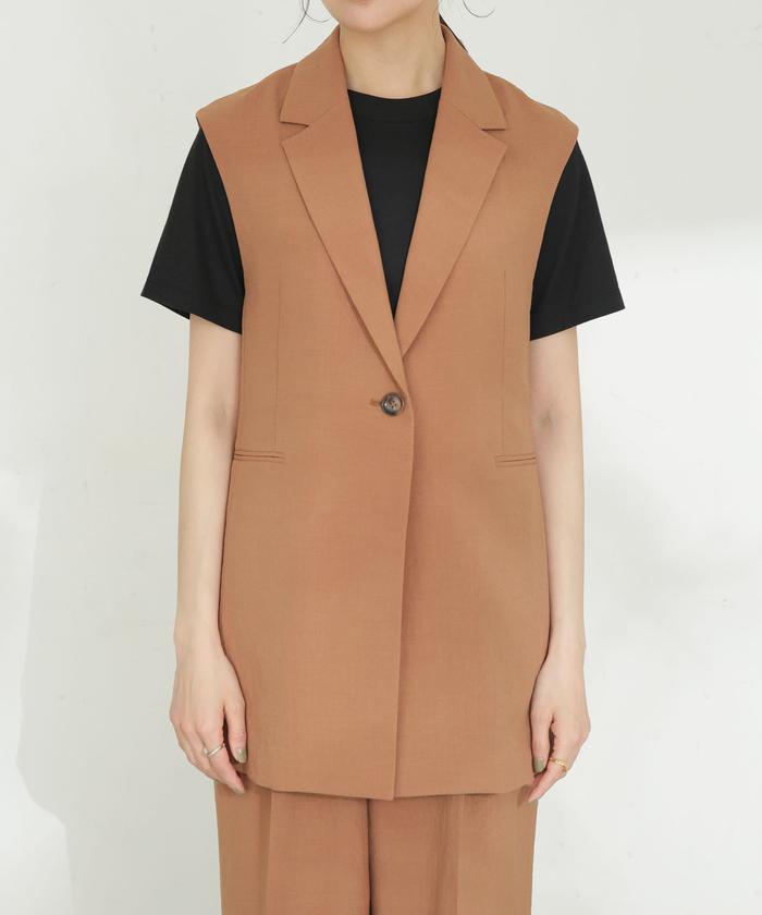セール 20%OFF】LB.03/メランジドライ テーラードジレ
