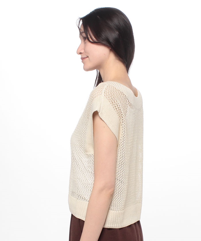 鎖編みVネックニットベスト(505267620) | コカ(coca) - d fashion