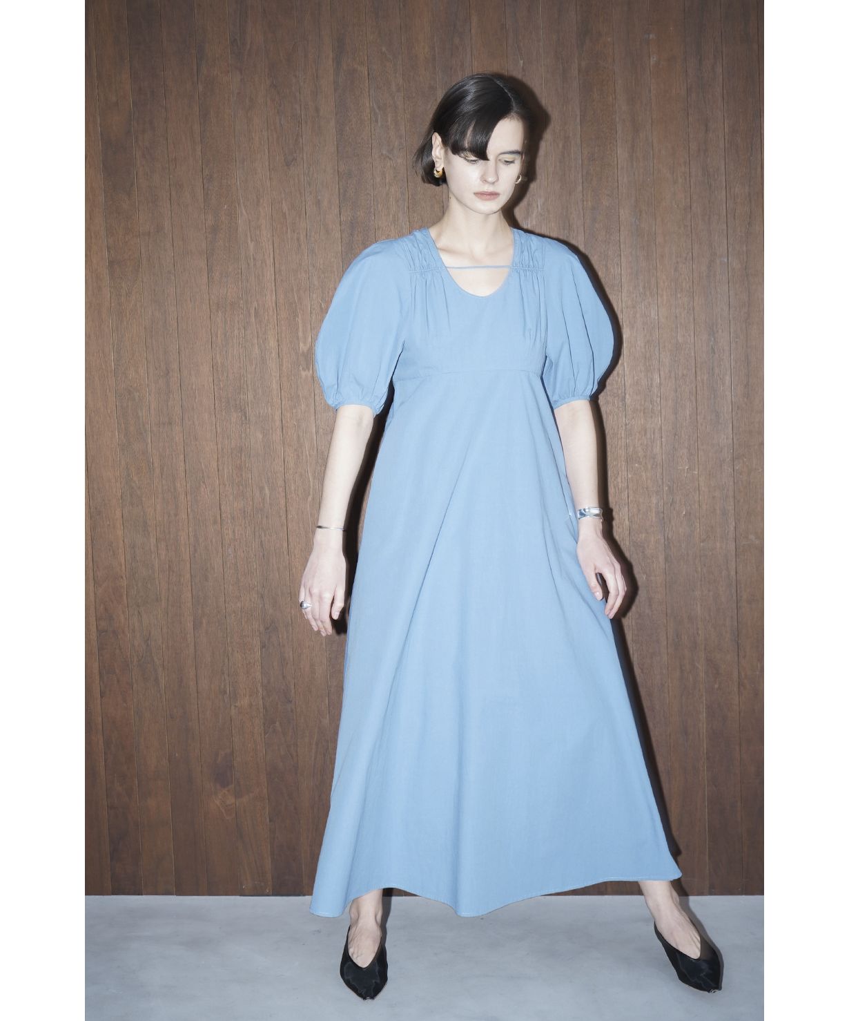 ワンピース CLANE STRAIGHT LINE VOLUME PUFF ONEPIECE CLANE（クラネ）の「STRAIGHT LINE VOLUME PUFF ONE PIECE