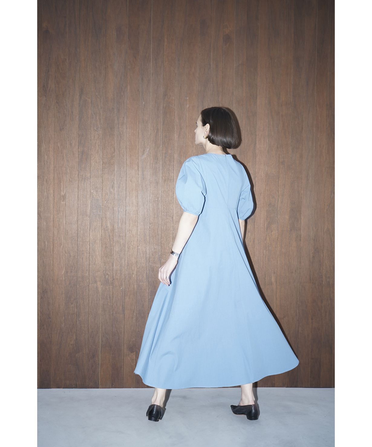 CLANE STRAIGHT LINE VOLUME PUFF ONEPIECE｜ワンピース