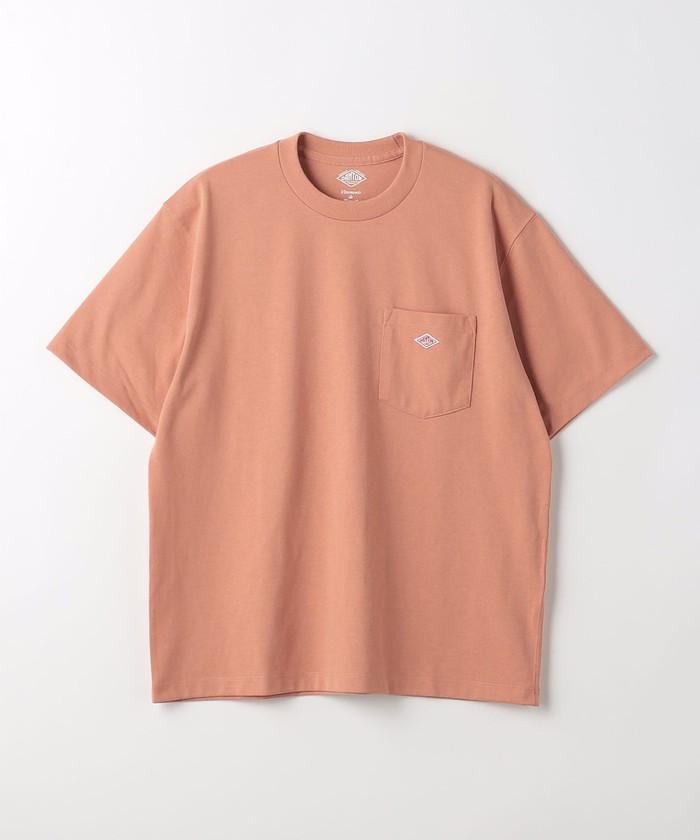 DANTON>ロゴ ポケット ソリッド Tシャツ(505283685) | グリーン DANTON>ロゴ ポケット ソリッド Tシャツ(505283685) | グリーン