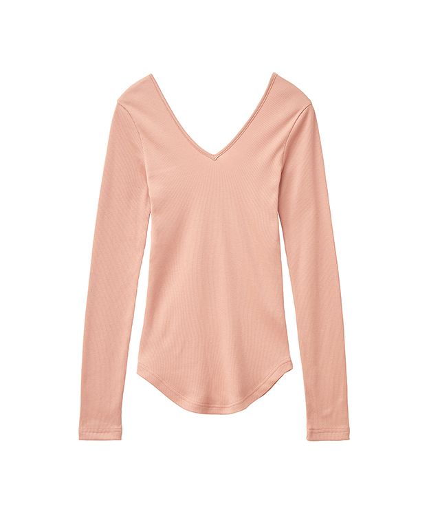 セール】SOFT RIB V NECK TOPS(505288914) | クラネ(CLANE) - d